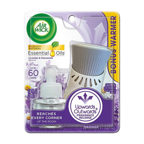 Airwick Plugins And Oils Refill Lavender and Chamomile Starter kit, 1 Ea